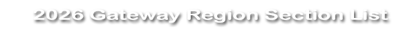 2026 Gateway Region Section List